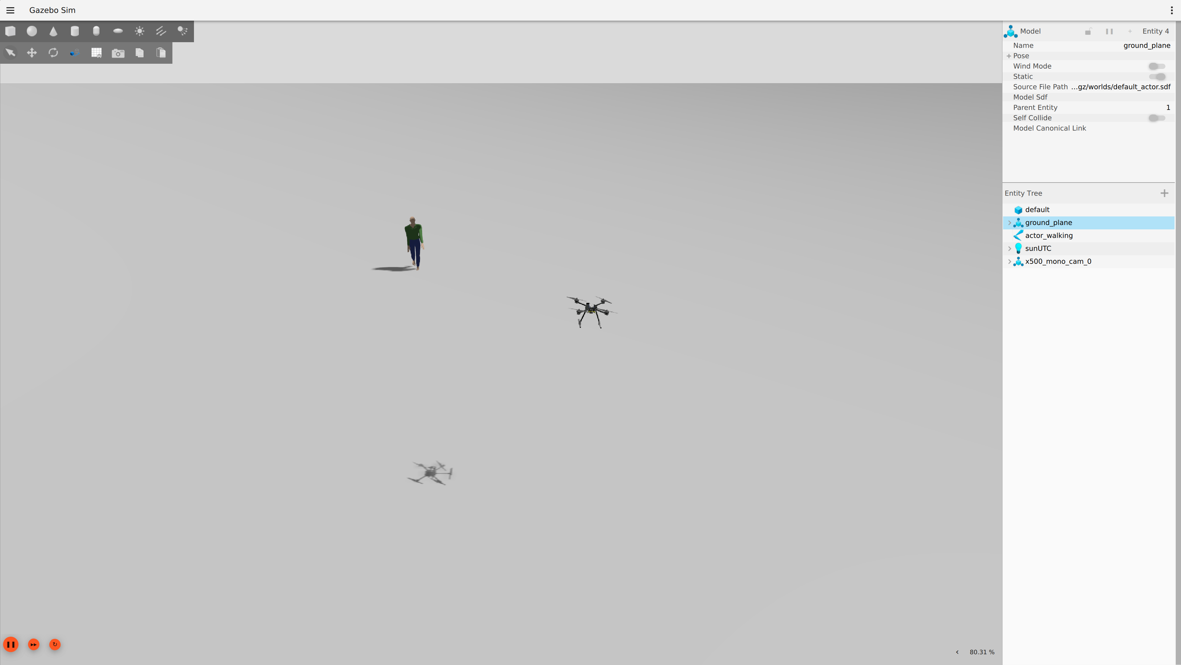 Figure 1: Gazebo sim